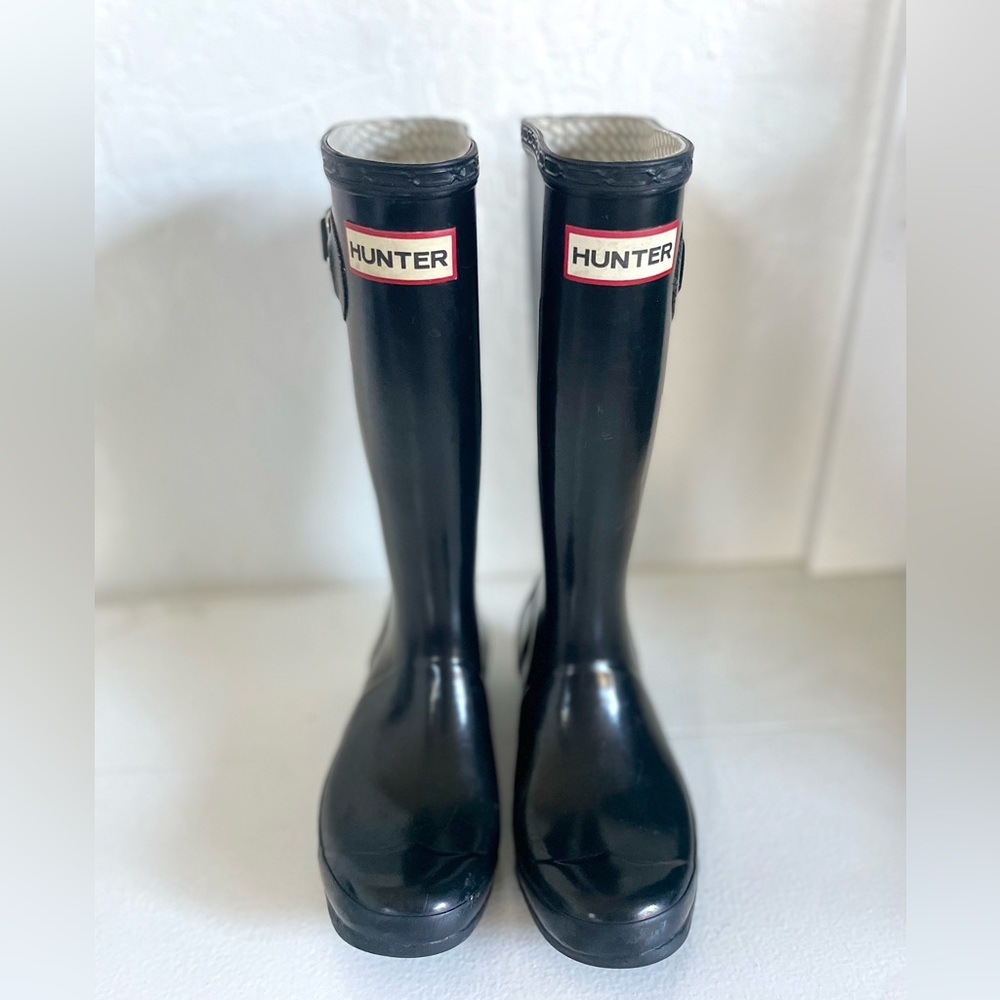 Black HUNTER RAIN BOOTS ☔️ (youth Boys 2, Girls 3)